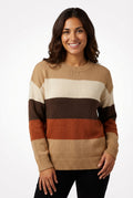 Relaxed Color Block Sweater-sweaters > relaxed fit sweater-Laventaire-Laventaire