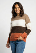 Relaxed Color Block Sweater-sweaters > relaxed fit sweater-Laventaire-Laventaire