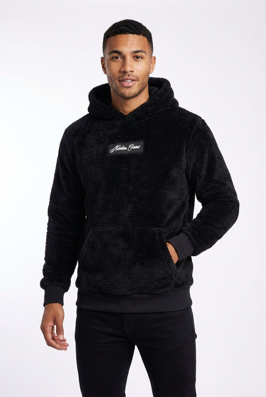 Relaxed Daily Wear Hoodie-men's clothing > hoodies > relaxed fit hoodie-Laventaire-Black-S-Laventaire