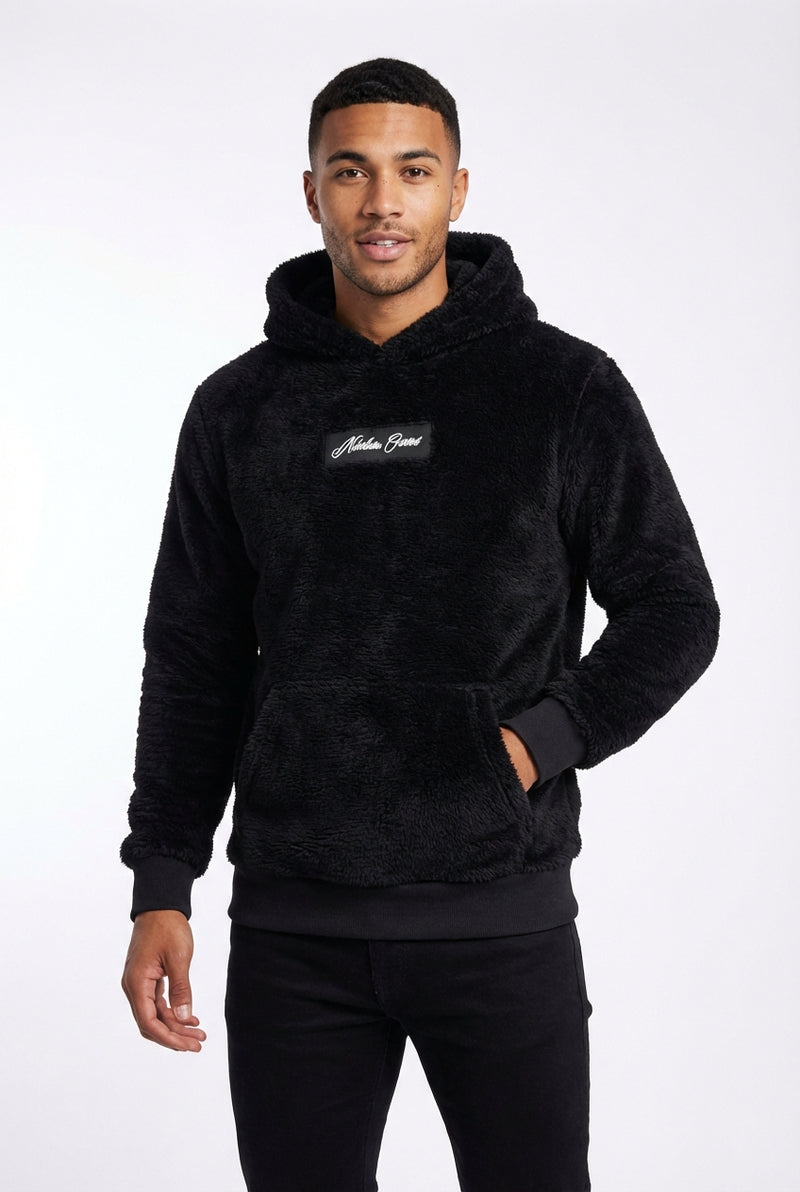 Relaxed Daily Wear Hoodie-men's clothing > hoodies > relaxed fit hoodie-Laventaire-Black-S-Laventaire