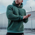 Relaxed Daily Wear Hoodie-men's clothing > hoodies > relaxed fit hoodie-Laventaire-Teal Green-S-Laventaire