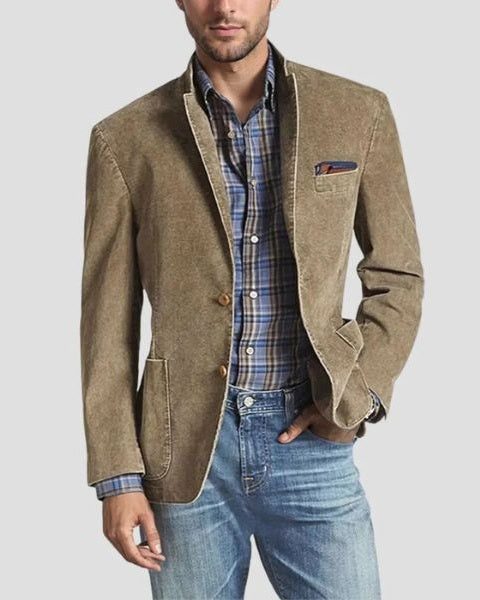 Relaxed Fit Blazer Jacket-jackets > blazers-Laventaire-Laventaire