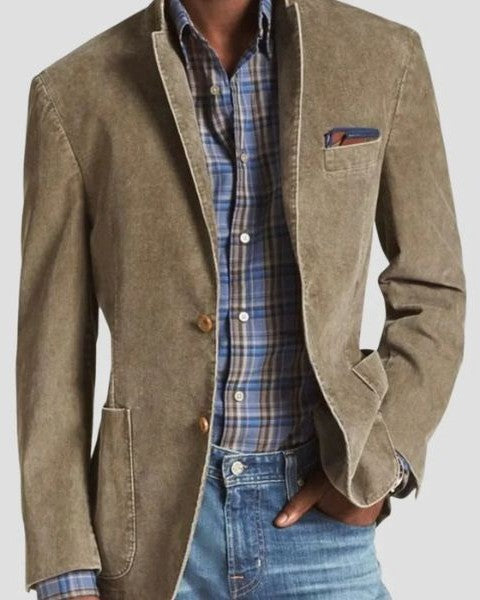 Relaxed Fit Blazer Jacket-jackets > blazers-Laventaire-Laventaire