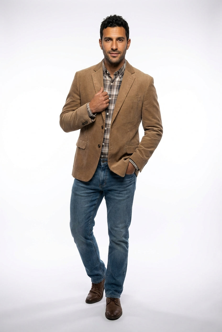 Relaxed Fit Blazer Jacket-jackets > blazers-Laventaire-Laventaire