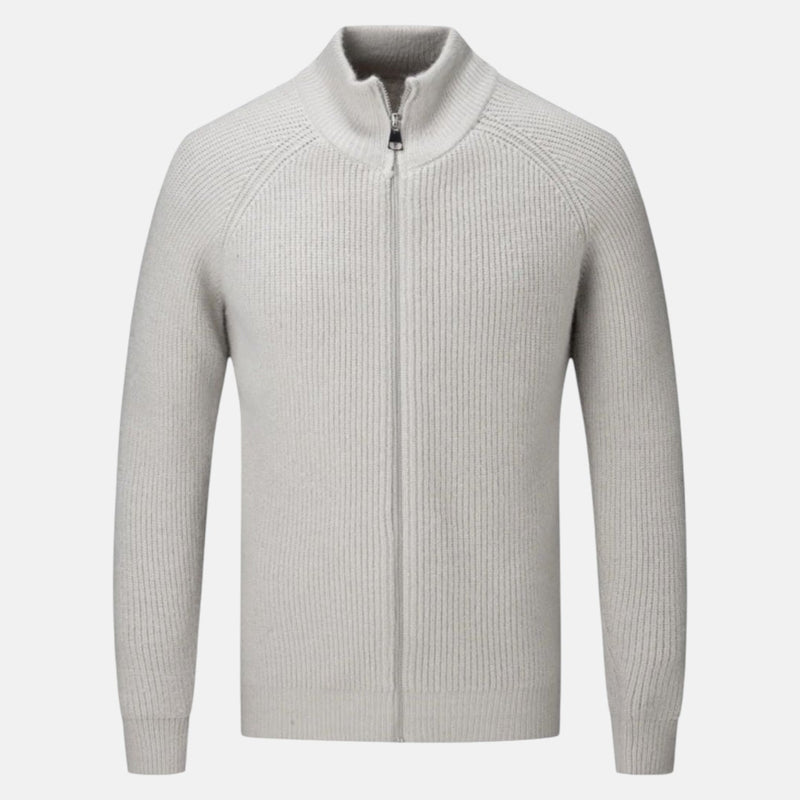 Relaxed Fit Cardigan Gray-outerwear > cardigan-Laventaire-Laventaire