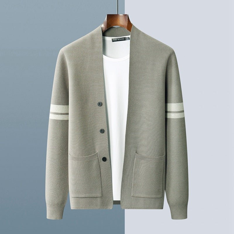 Relaxed Fit Cardigan-cardigans > men's cardigan-Laventaire-Laventaire