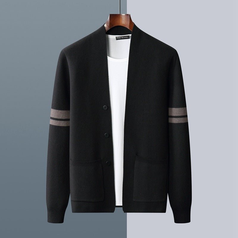 Relaxed Fit Cardigan-cardigans > men's cardigan-Laventaire-Laventaire