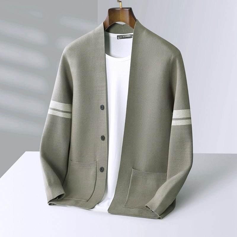 Relaxed Fit Cardigan-cardigans > men's cardigan-Laventaire-Laventaire