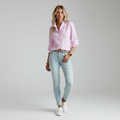 Relaxed Fit Casual Blouse-tops > blouses-Laventaire-Blush Pink-S-Laventaire