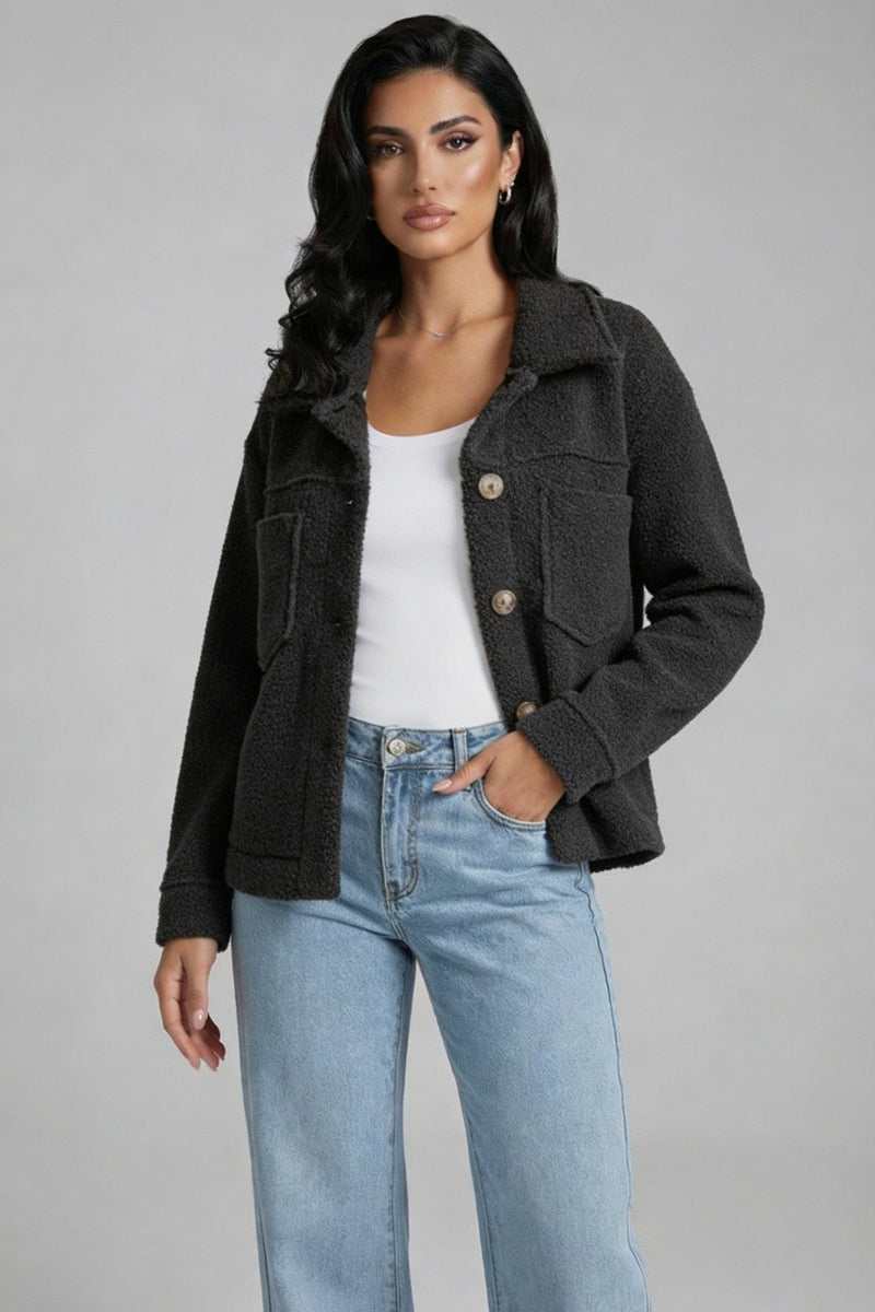 Relaxed Fit Casual Jacket-outerwear > jacket-Laventaire-Laventaire