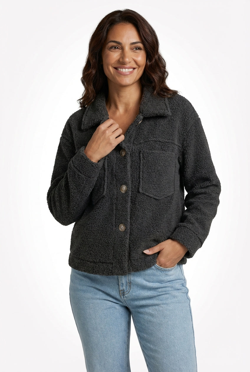 Relaxed Fit Casual Jacket-outerwear > jacket-Laventaire-Laventaire