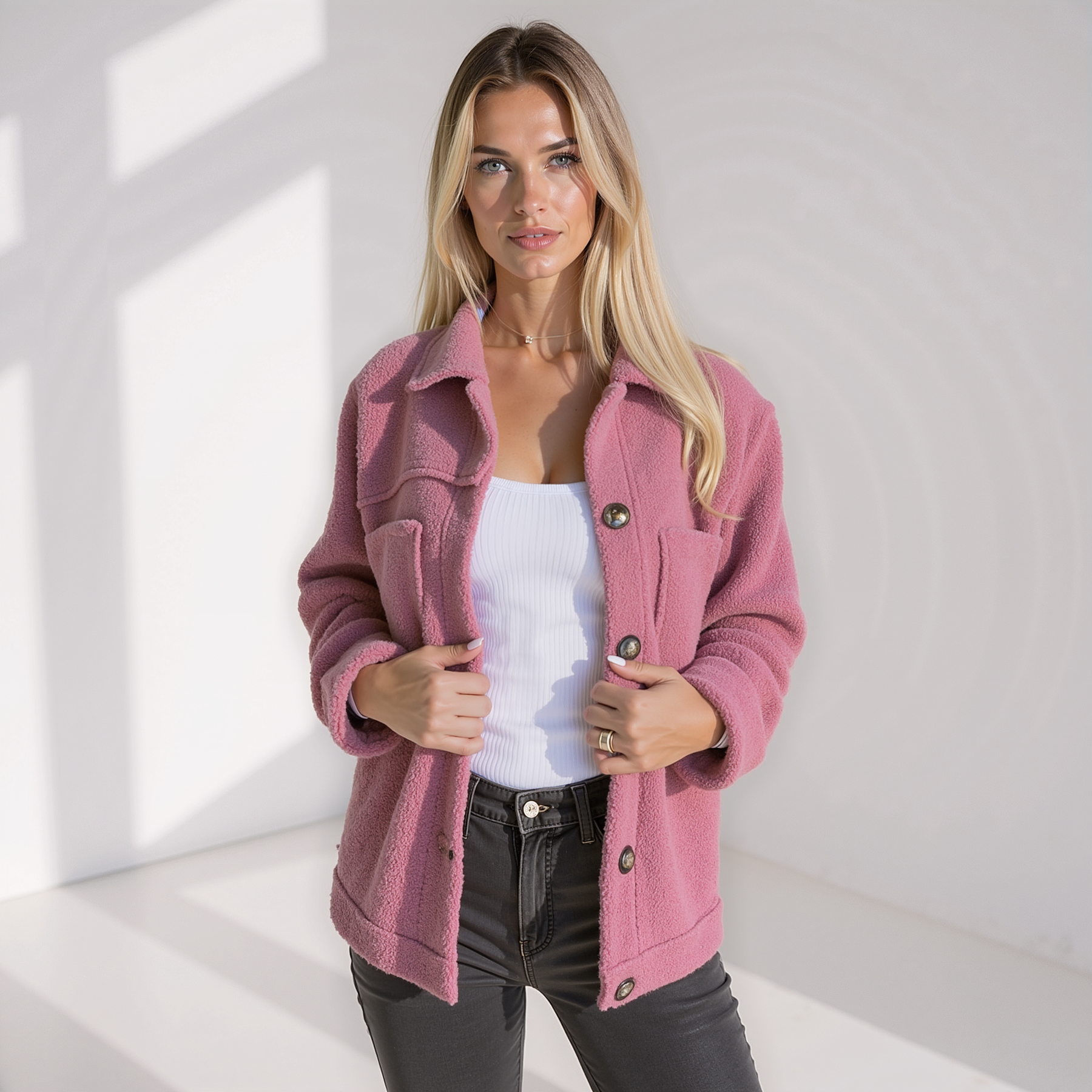 Relaxed Fit Casual Jacket-outerwear > jacket-Laventaire-Laventaire