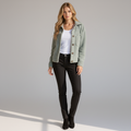 Relaxed Fit Casual Jacket-outerwear > jacket-Laventaire-Light Green-S-Laventaire