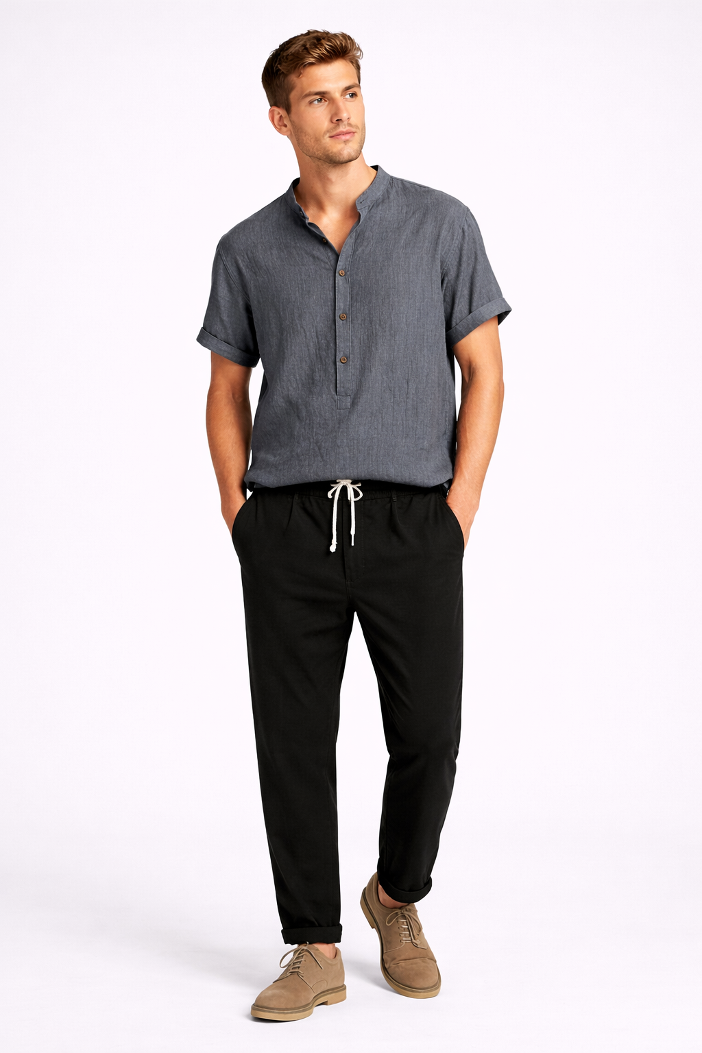 Relaxed Fit Casual Set-sets > casual sets-Laventaire-Laventaire