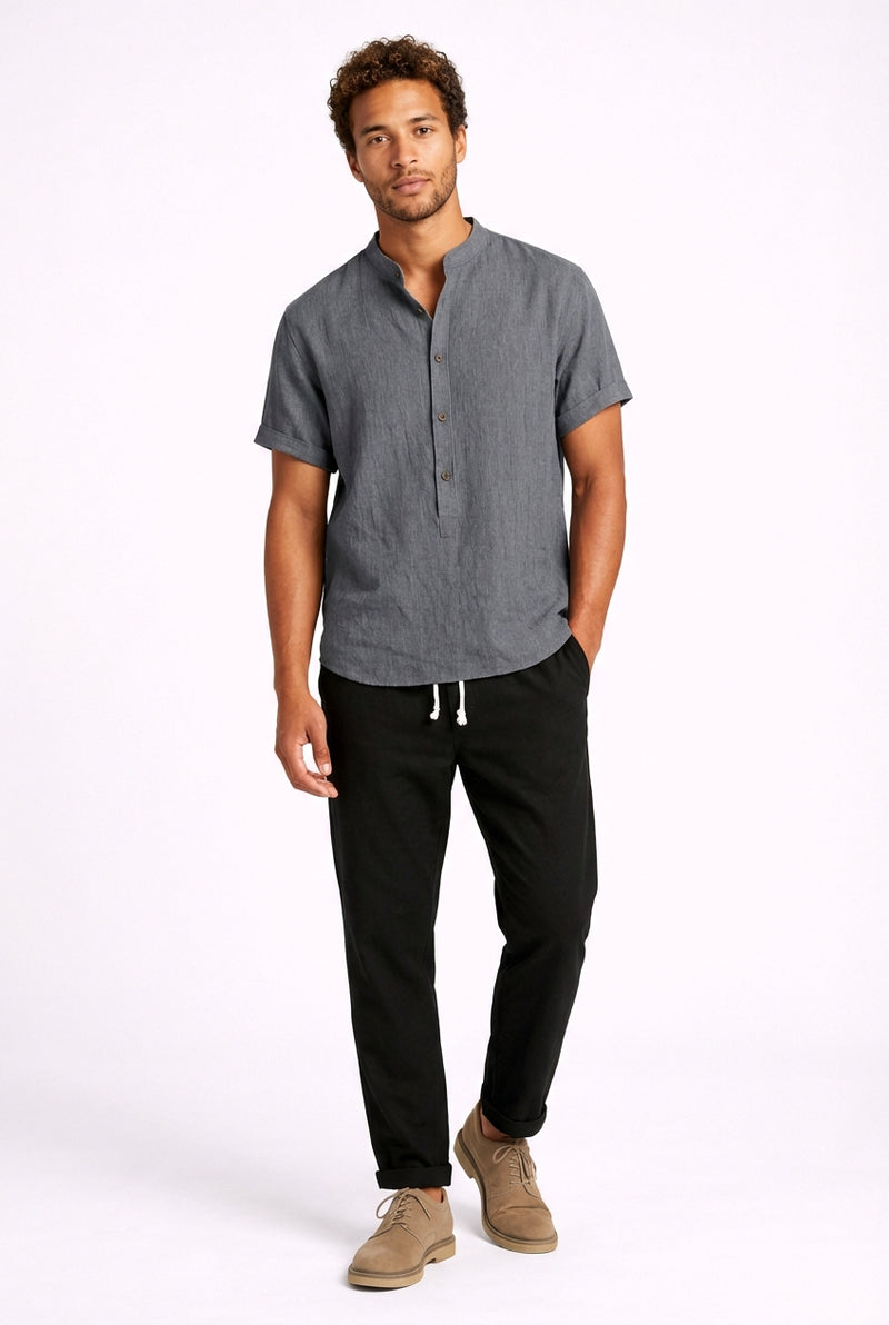 Relaxed Fit Casual Set-sets > casual sets-Laventaire-Gray-S-Laventaire