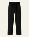 Relaxed Fit Casual Trousers-trousers > casual trousers-Laventaire-Black-S-Laventaire