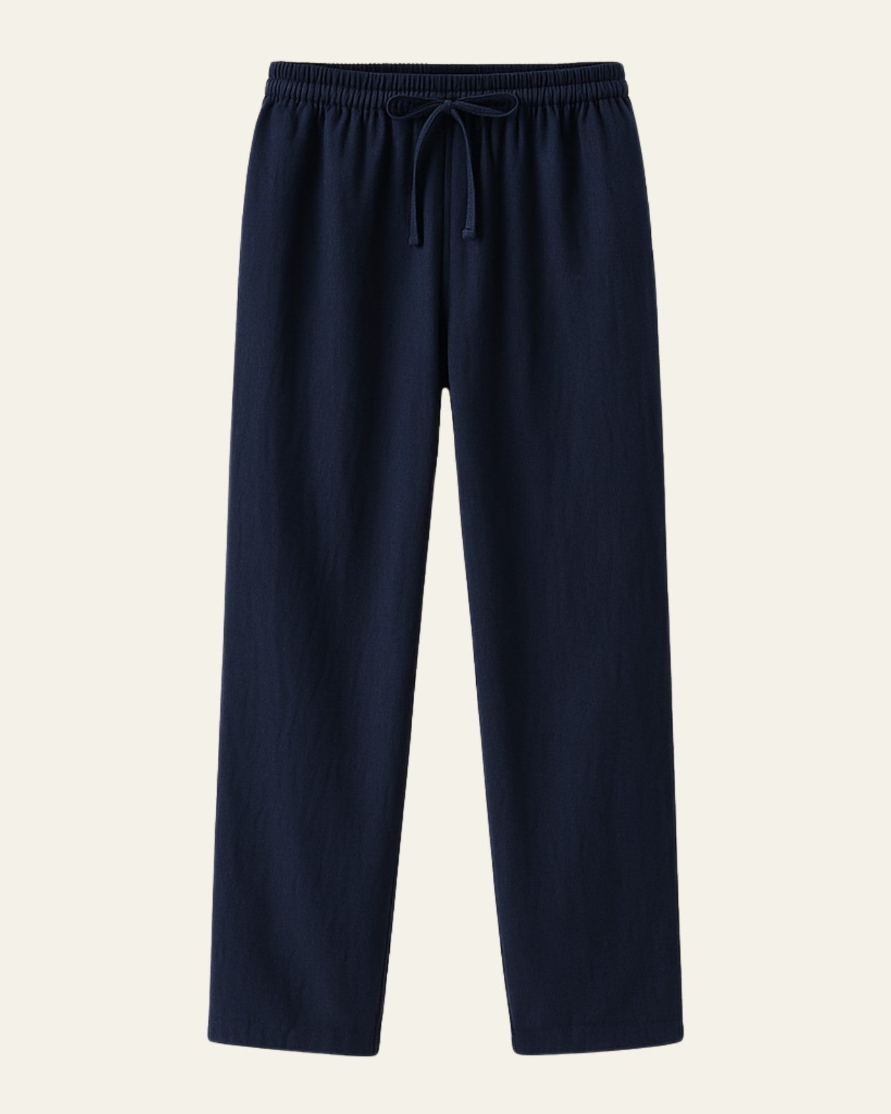 Relaxed Fit Casual Trousers-trousers > casual trousers-Laventaire-Navy Blue-S-Laventaire