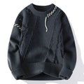 Relaxed Fit Crewneck Sweater-sweaters > crewneck sweater-Laventaire-Laventaire