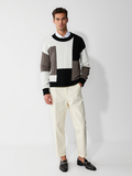Relaxed Fit Crewneck Sweater-sweaters > crewneck sweater-Laventaire-Laventaire