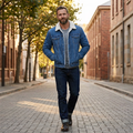 Relaxed Fit Denim Jacket-outerwear > jackets > denim jackets-Laventaire-Laventaire