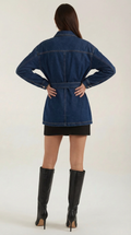 Relaxed Fit Denim Jacket-outerwear > jackets > denim jackets-Laventaire-Laventaire