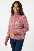 Relaxed Fit Floral Sweater-sweaters > floral sweater-Laventaire-Laventaire