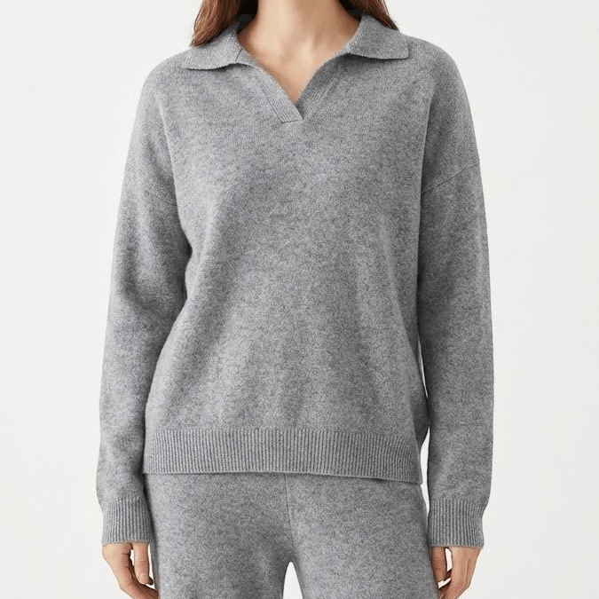 Relaxed Fit Leisure Set-leisurewear > leisure set-Laventaire-Gray-XS-Laventaire