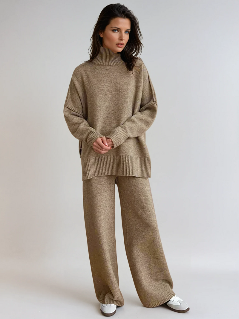 Relaxed Fit Lounge Set-loungewear > lounge set-Laventaire-Laventaire