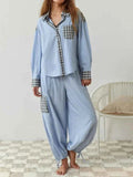 Relaxed Fit Pajama Set-loungewear > pajama set-Laventaire-Laventaire