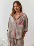 Relaxed Fit Pajama Set-loungewear > pajama set-Laventaire-Laventaire