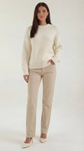 Relaxed Fit Pullover Sweater-sweaters > pullover sweater-Laventaire-Laventaire