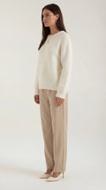Relaxed Fit Pullover Sweater-sweaters > pullover sweater-Laventaire-Laventaire