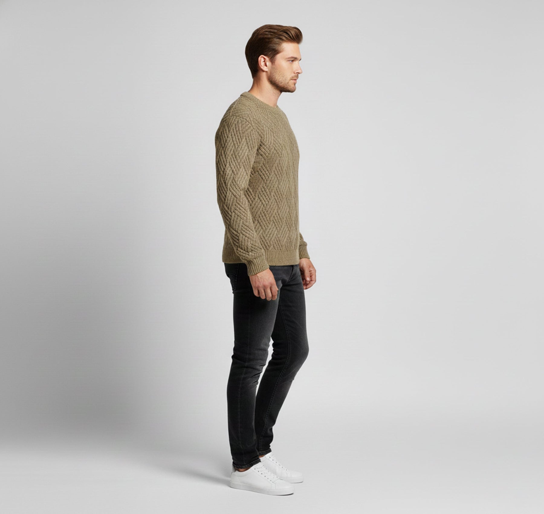 Relaxed Fit Pullover Sweater-sweaters > pullover sweater-Laventaire-Laventaire