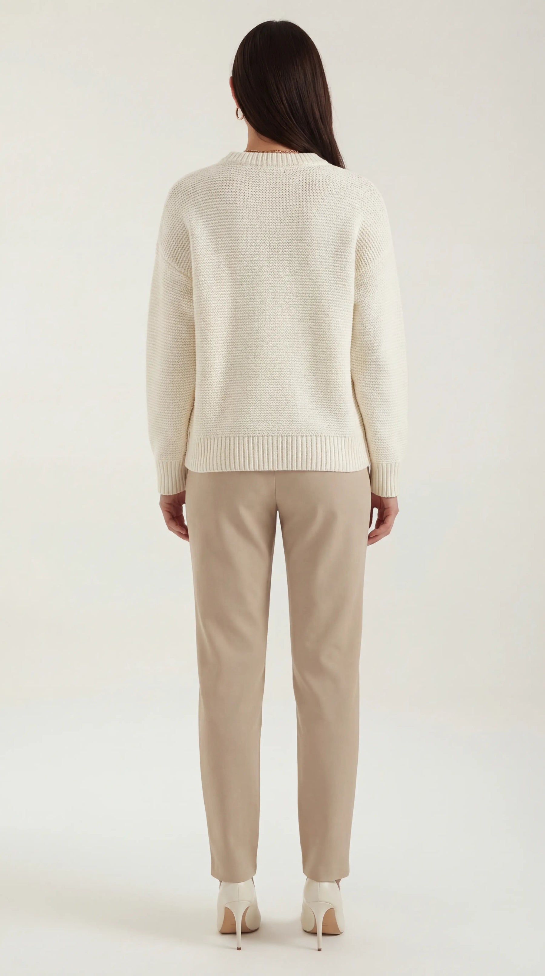 Relaxed Fit Pullover Sweater-sweaters > pullover sweater-Laventaire-Laventaire