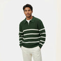 Relaxed Fit Quarter-Zip Sweater-sweaters > quarter-zip sweater-Laventaire-Laventaire
