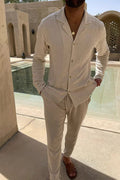 Relaxed Fit Shirt Pants Set-sets > shirt pants set-Laventaire-Laventaire