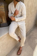 Relaxed Fit Shirt Pants Set-sets > shirt pants set-Laventaire-Laventaire