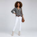 Relaxed Fit Stripe Blouse-tops > blouses-Laventaire-Laventaire