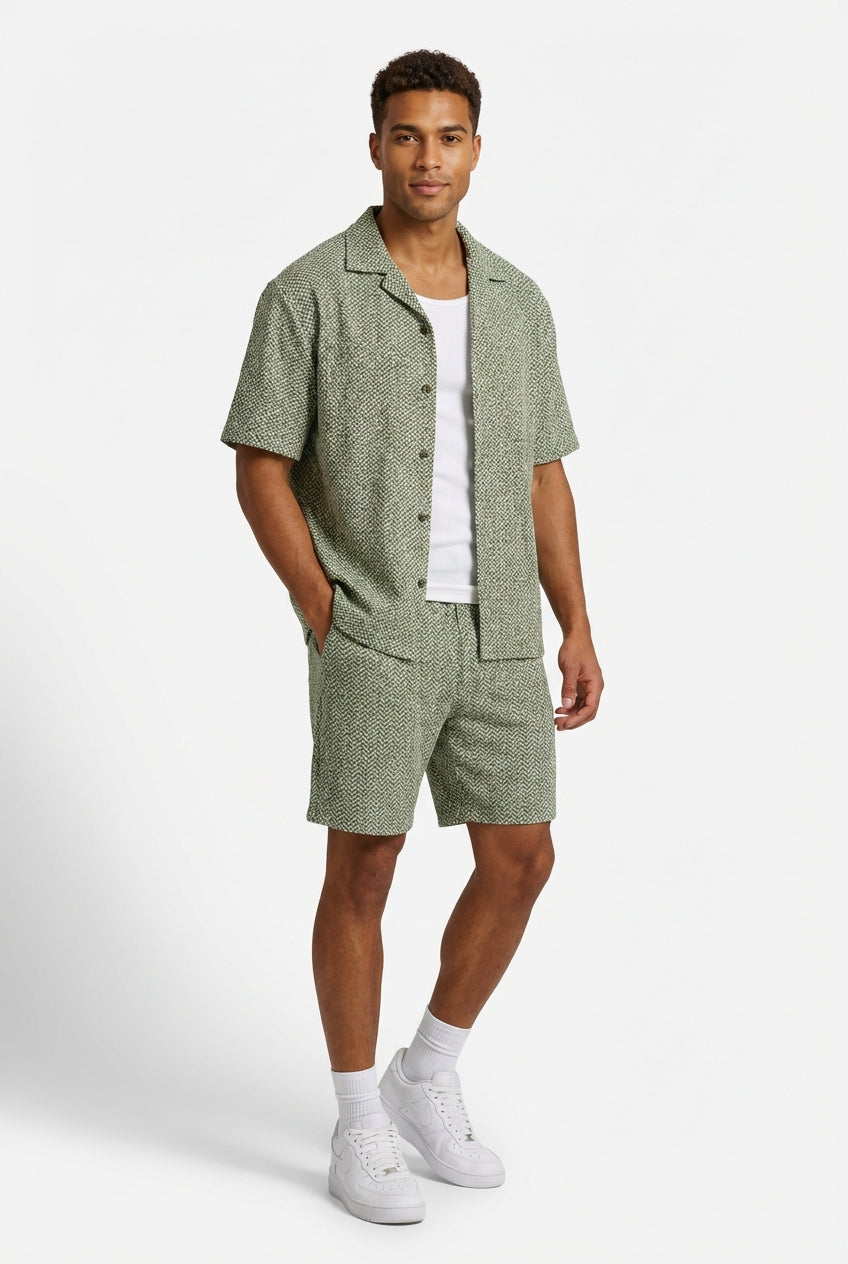 Relaxed Fit Summer Set-sets > summer set-Laventaire-Light Olive-S-Laventaire