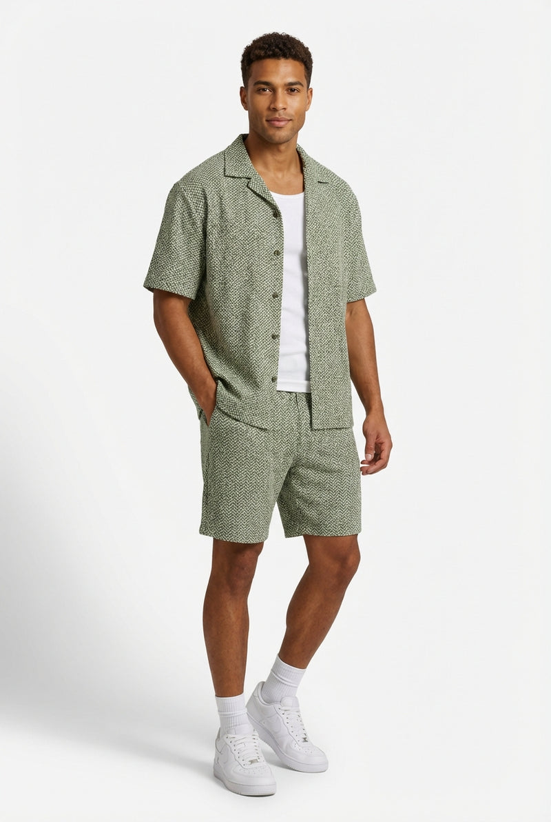 Relaxed Fit Summer Set-sets > summer set-Laventaire-Light Olive-S-Laventaire
