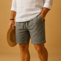 Relaxed Fit Summer Shorts-bottoms > shorts-Laventaire-Gray-S-Laventaire