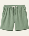 Relaxed Fit Summer Shorts-shorts > relaxed fit shorts-Laventaire-Olive Green-S-Laventaire