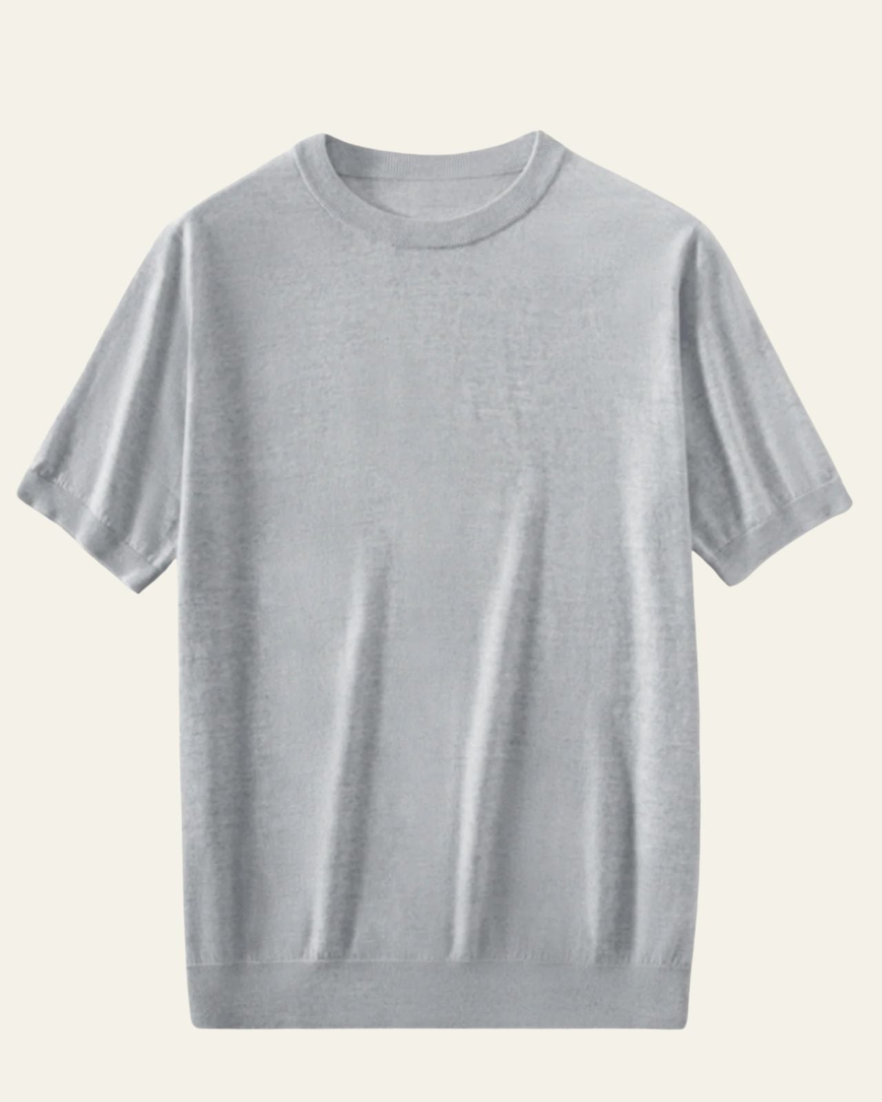 Relaxed Fit T-Shirt-t-shirts > relaxed fit t-shirt-Laventaire-Light Gray-S-Laventaire