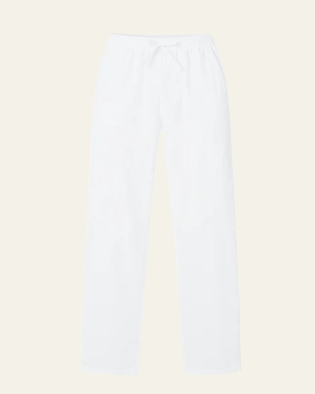 Relaxed Fit Trousers-trousers > relaxed fit trousers-Laventaire-White-XS-Laventaire
