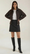 Relaxed Fit Zip Jacket-jackets > zip jackets-Laventaire-Laventaire