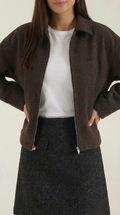 Relaxed Fit Zip Jacket-jackets > zip jackets-Laventaire-Laventaire