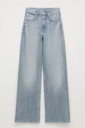 Relaxed High Waist Jeans-jeans > wide leg jeans-Laventaire-Laventaire