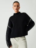 Relaxed Oversized Fit Sweater-sweaters > relaxed oversized fit sweater-Laventaire-Laventaire