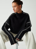 Relaxed Oversized Fit Sweater-sweaters > relaxed oversized fit sweater-Laventaire-Laventaire