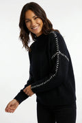 Relaxed Oversized Fit Sweater-sweaters > relaxed oversized fit sweater-Laventaire-Laventaire